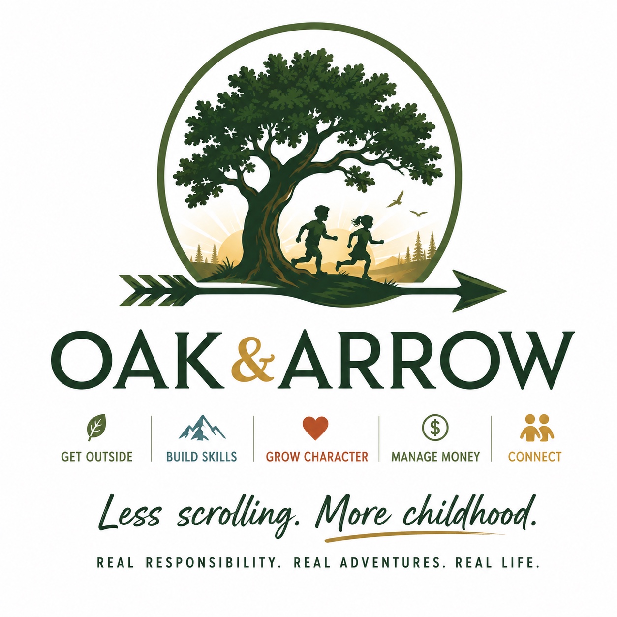Oak and Arrow - Less scrolling. More childhood.